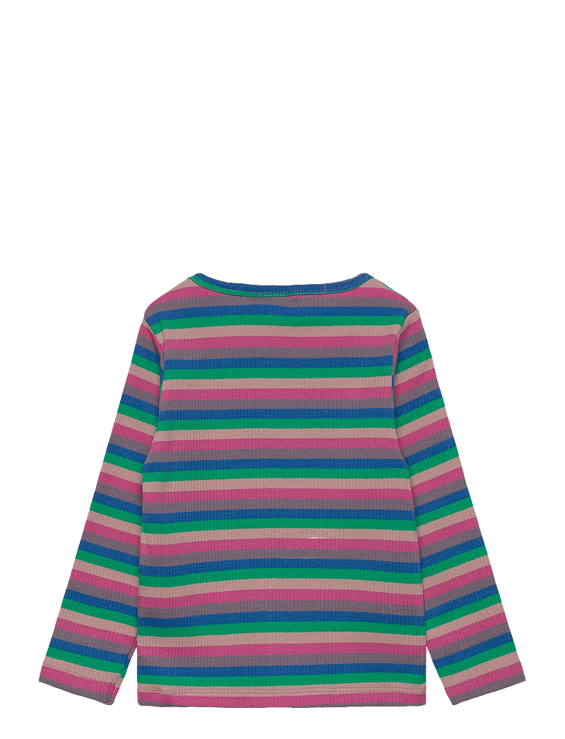 The New - TNSTPolly L_S Rib Tee - langærmede t-shirts - multi striped - 1