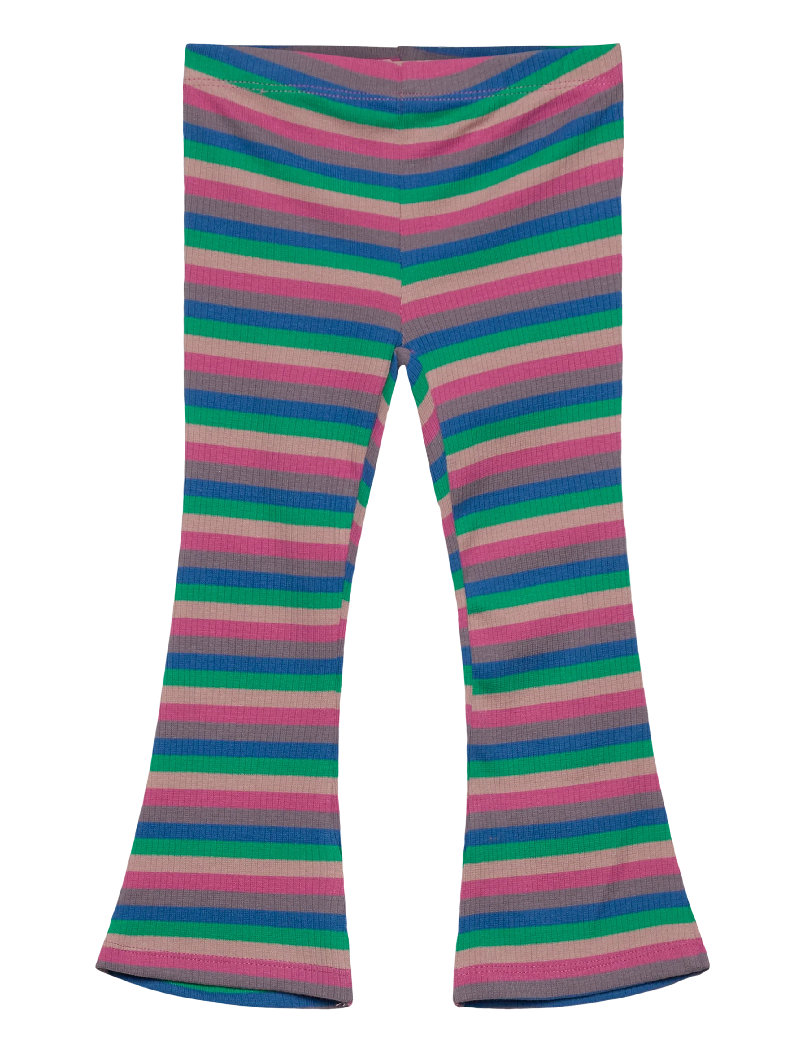 The New TNSTPolly Flared Rib Pants - Babybyxor - MULTI STRIPED / multi