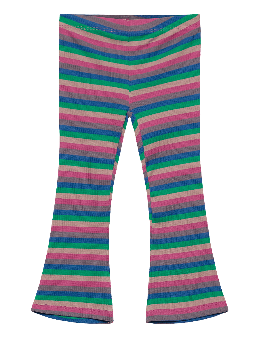 The New - TNSTPolly Flared Rib Pants - byxor - multi striped - 0