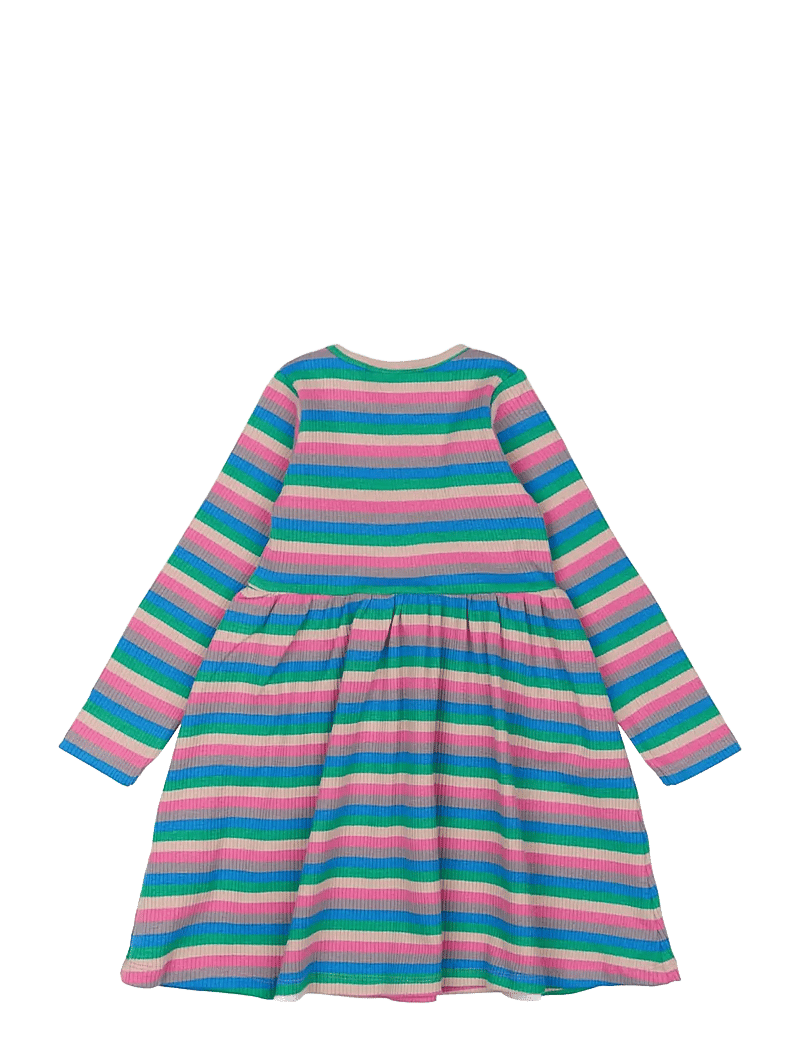 The New - TNSTPolly L_S Rib Dress - langärmelige babykleider - multi striped - 1