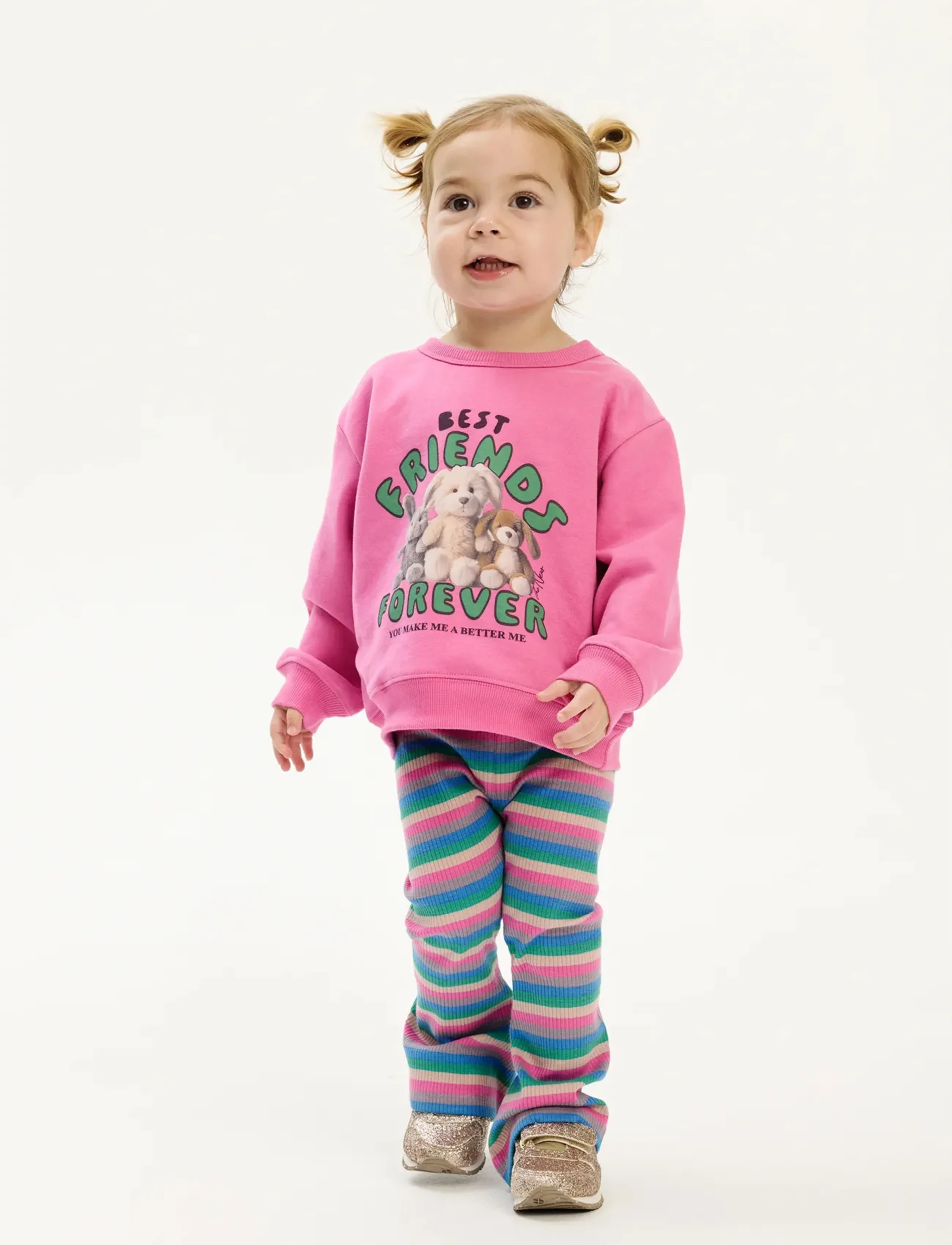 The New Tnstpriya Os Sweatshirt, 110, Sweatshirts & Hoodies, Rosa - Sweatshirts, Kinder