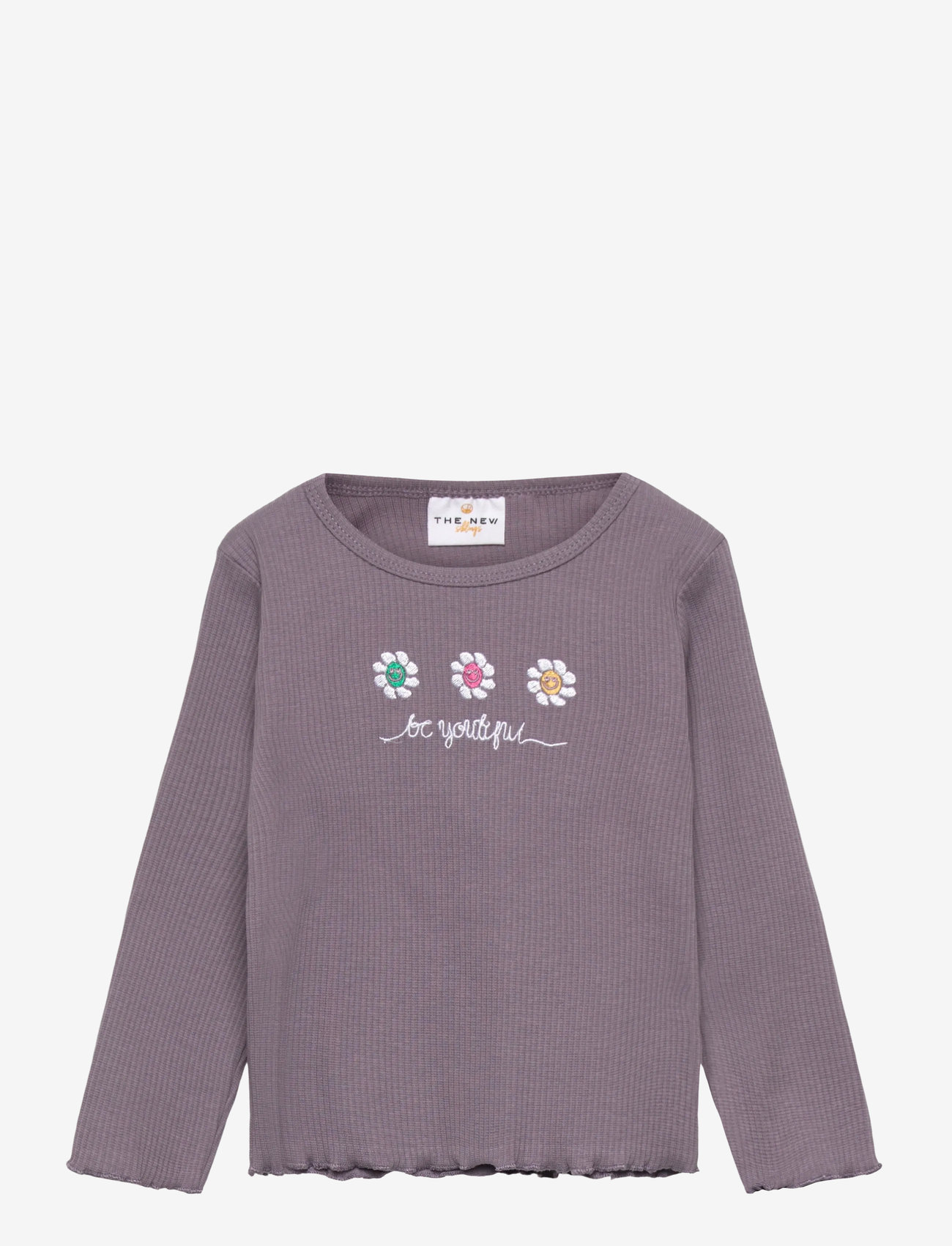 The New - TNSTPrincess L_S Rib Tee - marškinėliai ilgomis rankovėmis - gray ridge - 0