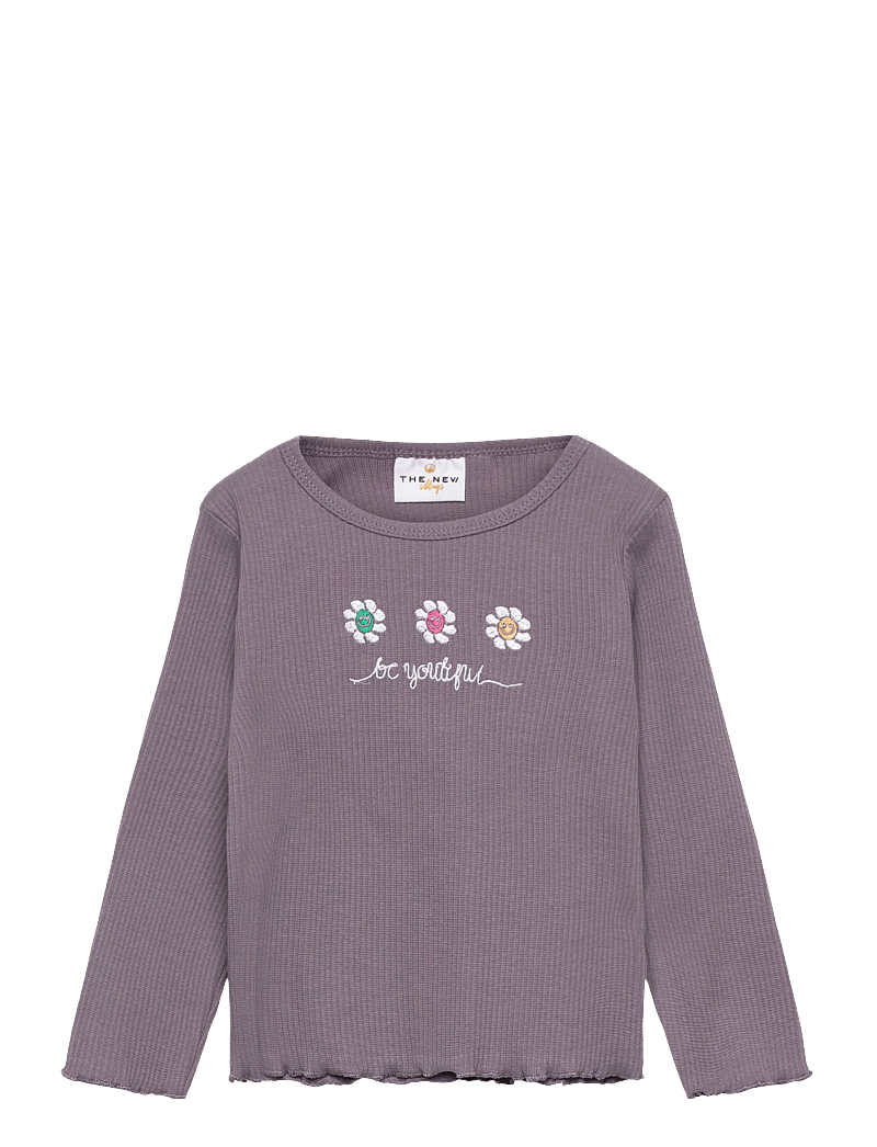 The New - TNSTPrincess L_S Rib Tee - marškinėliai ilgomis rankovėmis - gray ridge - 0