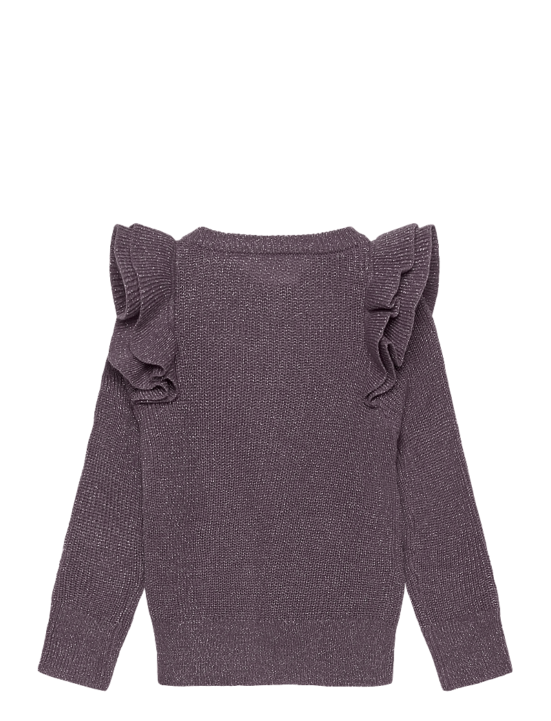 The New - TNSTPerle Glitter Knit Cardigan - koftor - gray ridge - 1