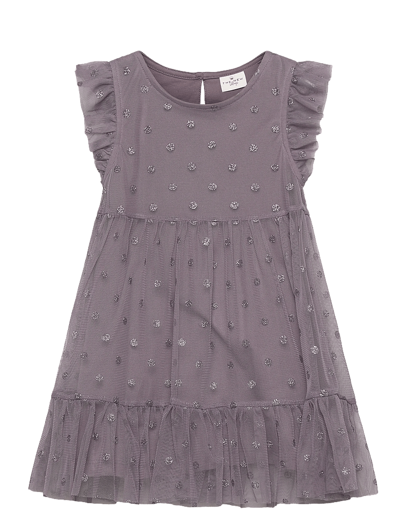 The New - TNSTPoppy S_L Dress - gray ridge aop - 1