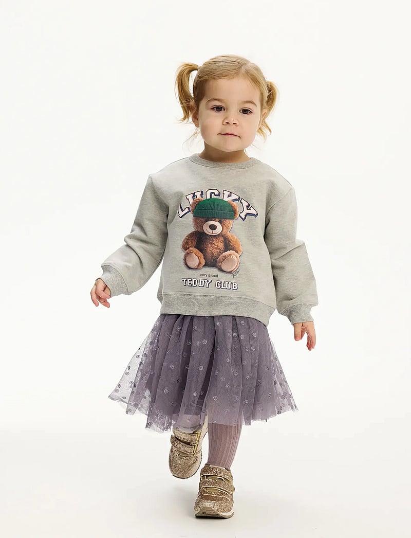 The New - TNSTPoppy Skirt - tüll-rock - gray ridge aop - 0