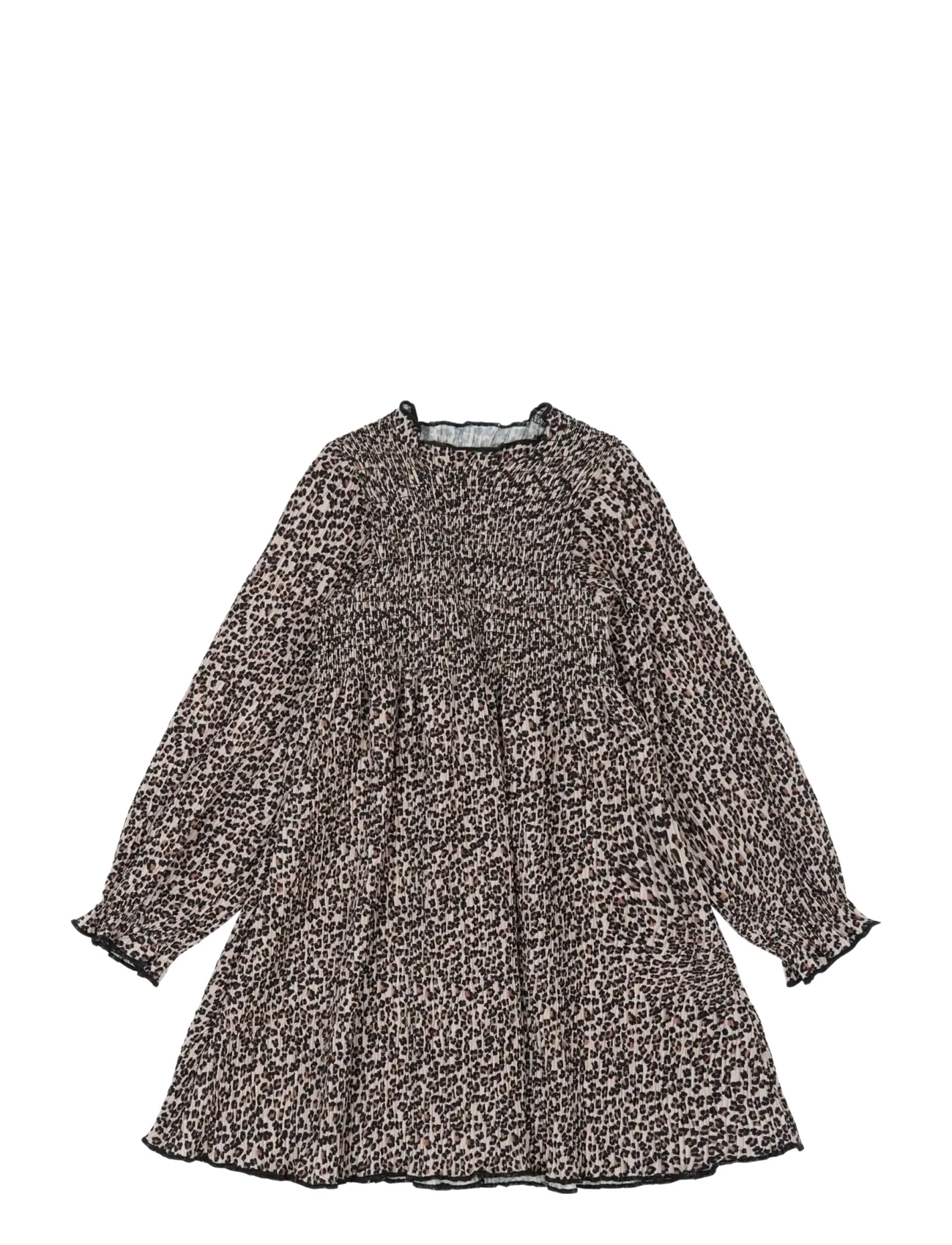 The New - TNSTPetula L_S Pleat Dress - pikkade varrukatega beebi kleidid - feather gray aop - 1