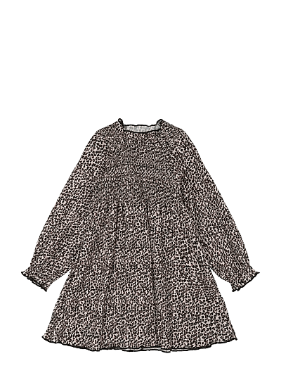 The New TNSTPetula L_S Pleat Dress - Långärmade babyklänningar - FEATHER GRAY AOP / multi