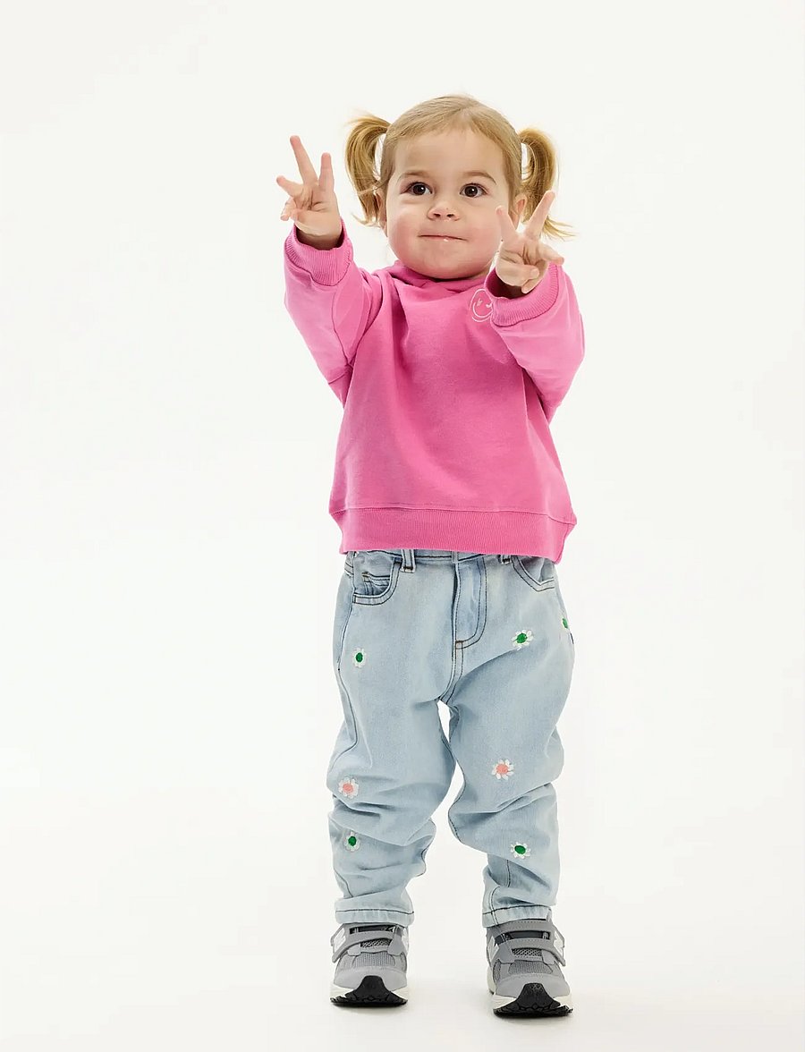 The New - TNSTPortia Carrot Jeans - gallabuxur - light blue denim emb - 0