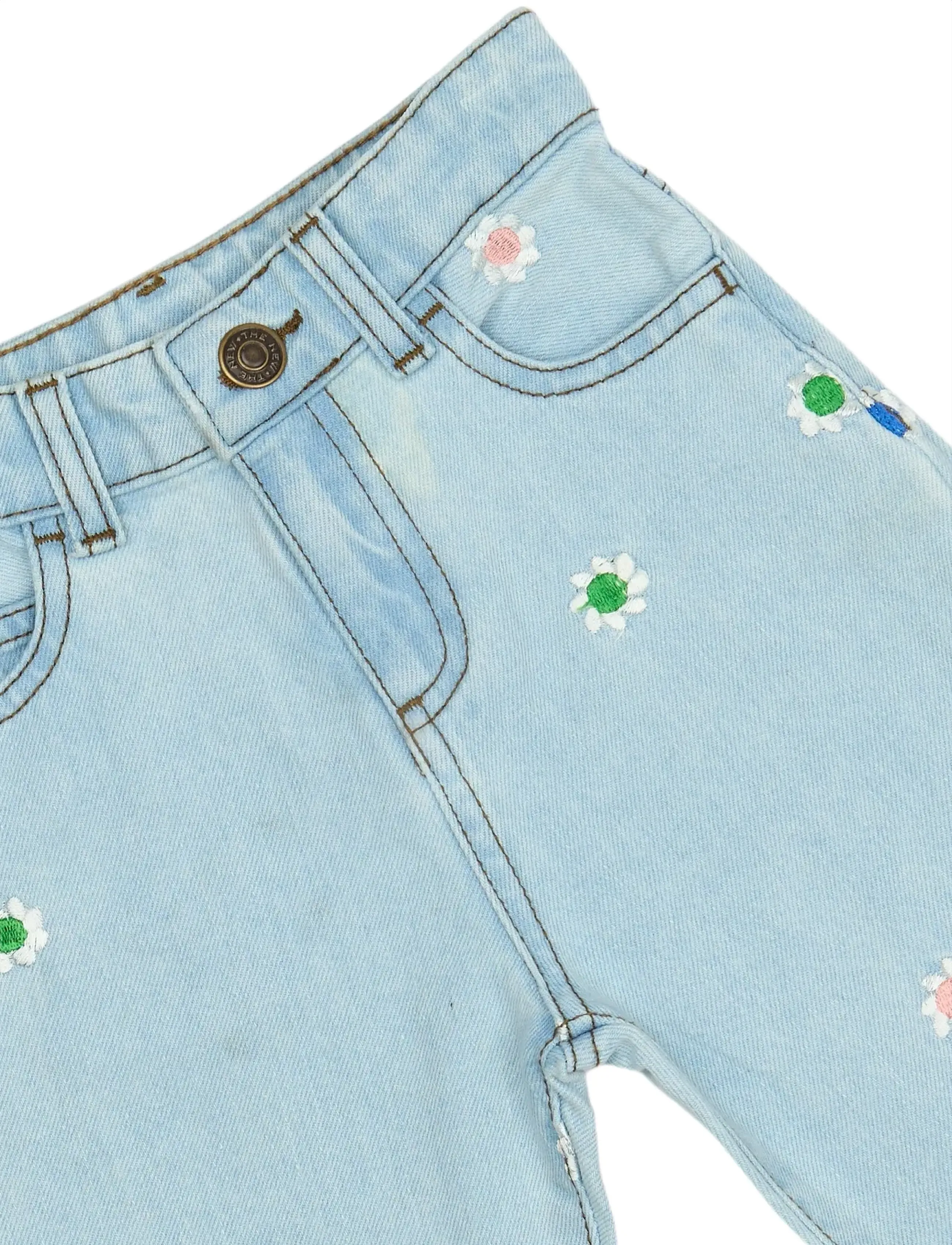 The New - TNSTPortia Carrot Jeans - gallabuxur - light blue denim emb - 4