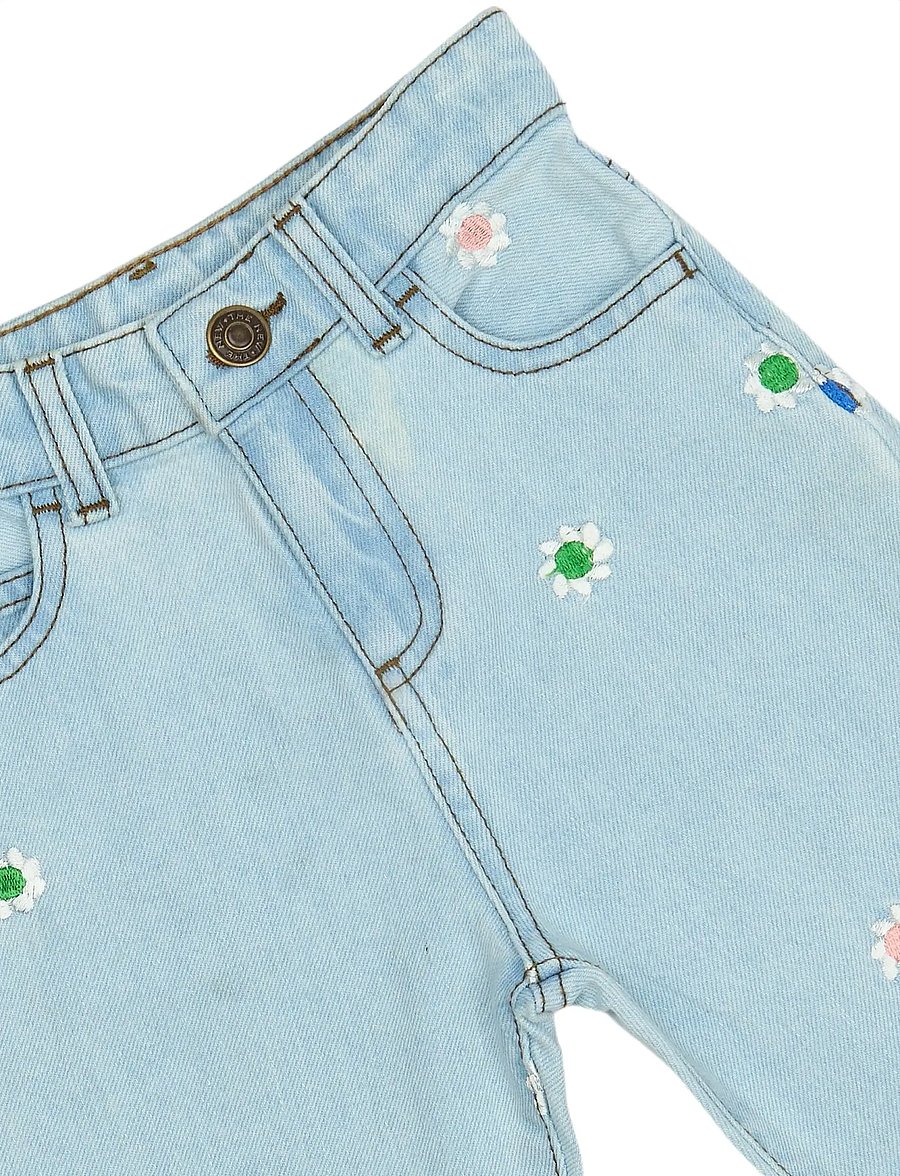 The New - TNSTPortia Carrot Jeans - gallabuxur - light blue denim emb - 4