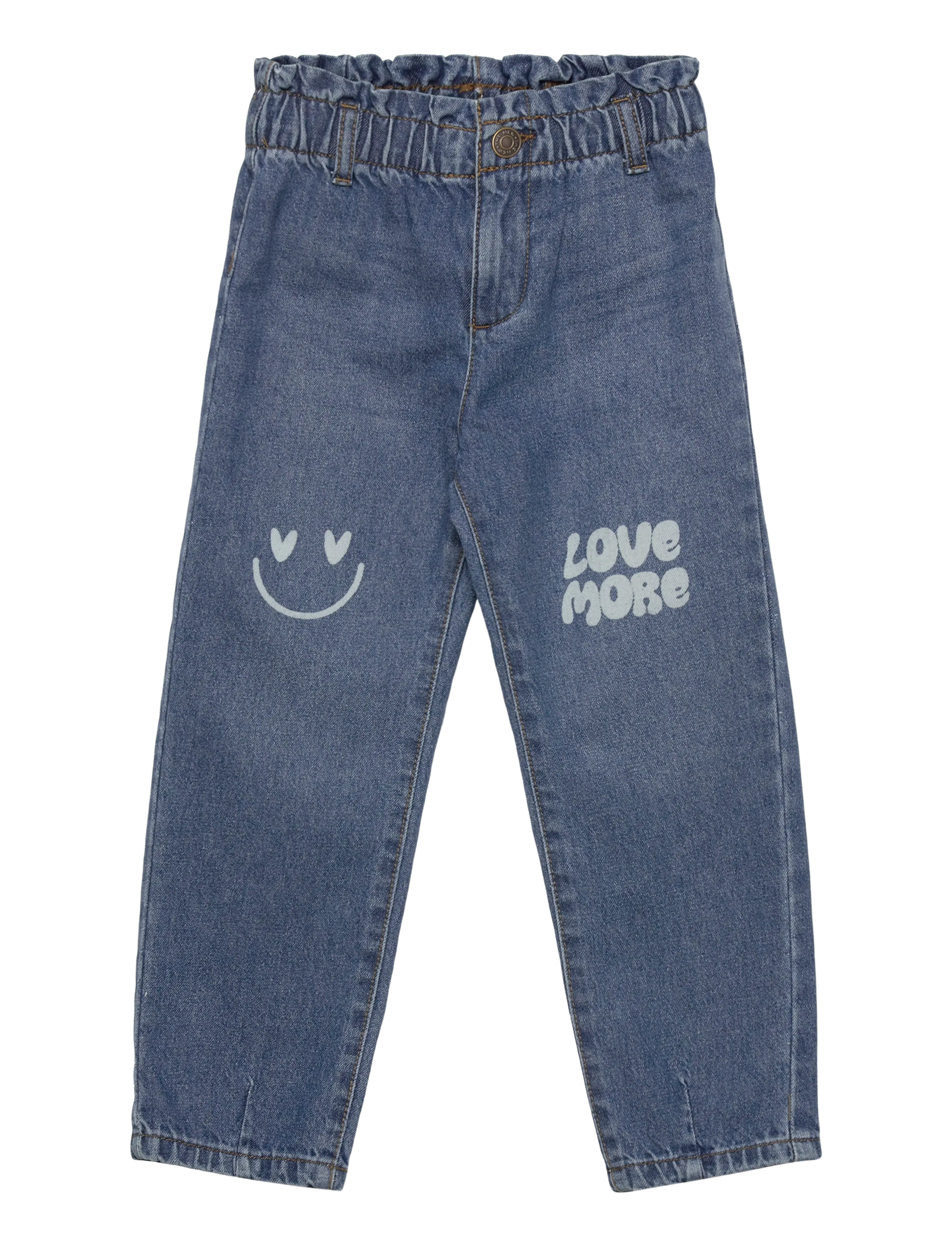 The New Tnstpida Carrot Jeans, Børn, Paperbag Carrot Jeans, Blå, Str: 92