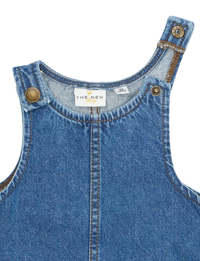 The New - TNSTPida S_L Denim Dress - varrukateta vabaaja kleidid - medium blue denim - 3