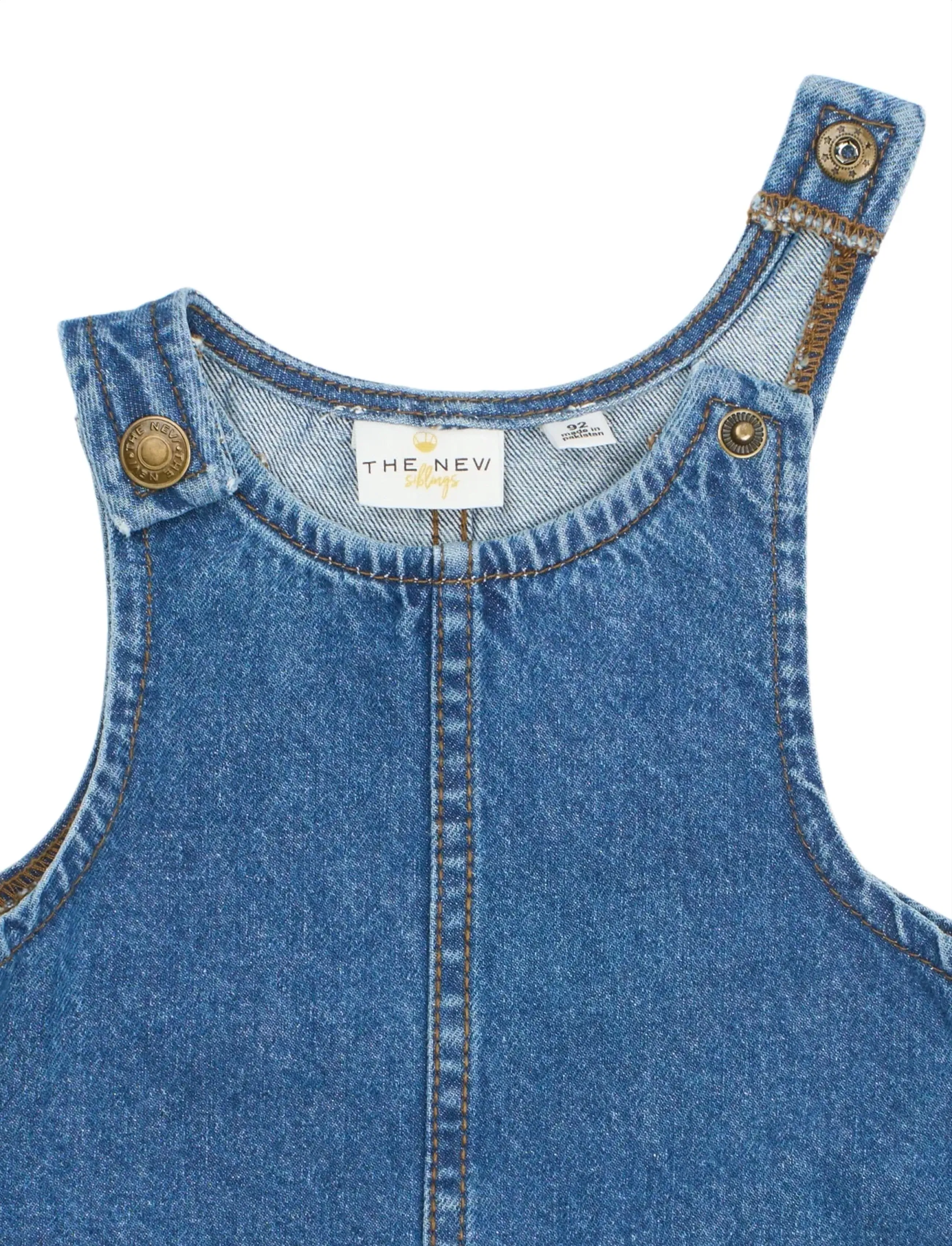 The New - TNSTPida S_L Denim Dress - Ärmellose freizeitkleider - medium blue denim - 3