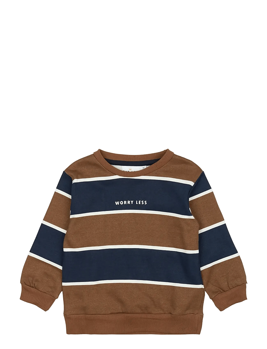 The New - TNSTPier Sweatshirt - toffee striped - 1