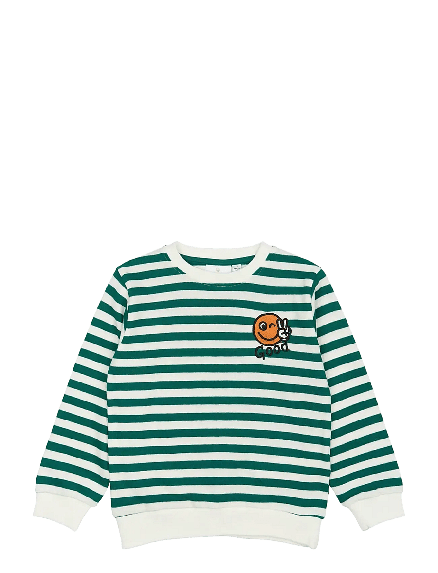 The New - TNSTPer Sweatshirt - alpine green striped - 1