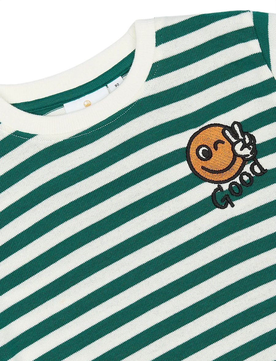 The New - TNSTPer Sweatshirt - alpine green striped - 3
