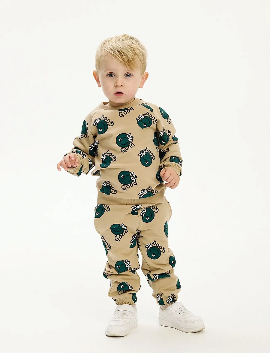 The New - TNSTPhil Sweatpants - mjukisbyxor - humus aop - 0