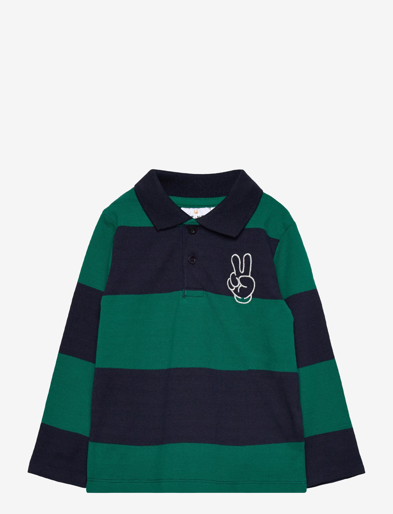 The New - TNSTPinon L_S Pique Polo - langærmede poloer - navy blazer striped - 0