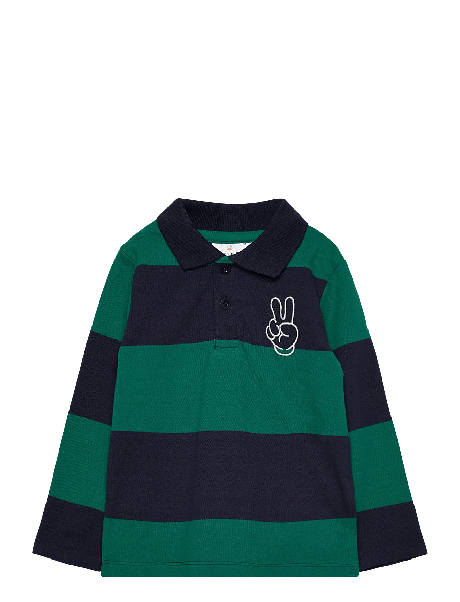 The New - TNSTPinon L_S Pique Polo - lange mouwen poloshirt - navy blazer striped - 0
