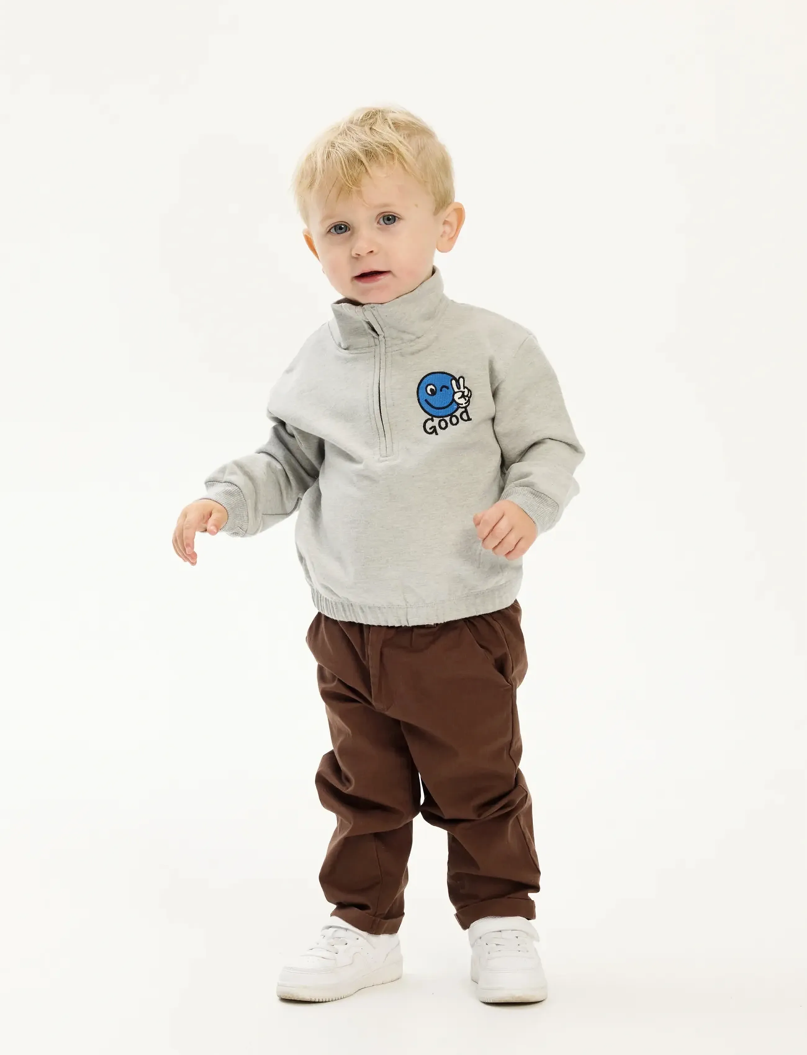 The New TNSTPal OS Sweatshirt - Overdeler - LIGHT GREY MELANGE / grey