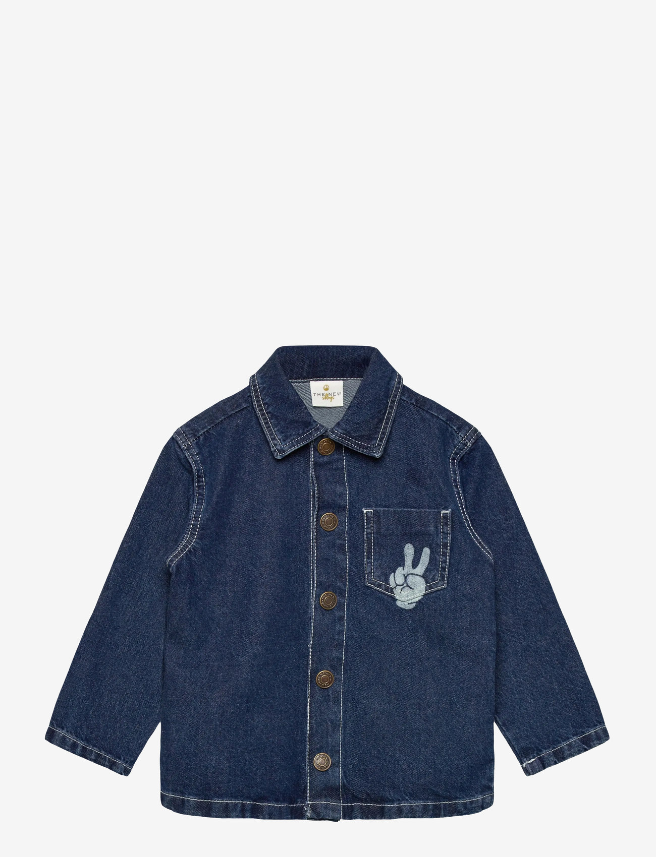 The New - TNSTParker OS Denim Overshirt - jeansjacken - blue denim - 0