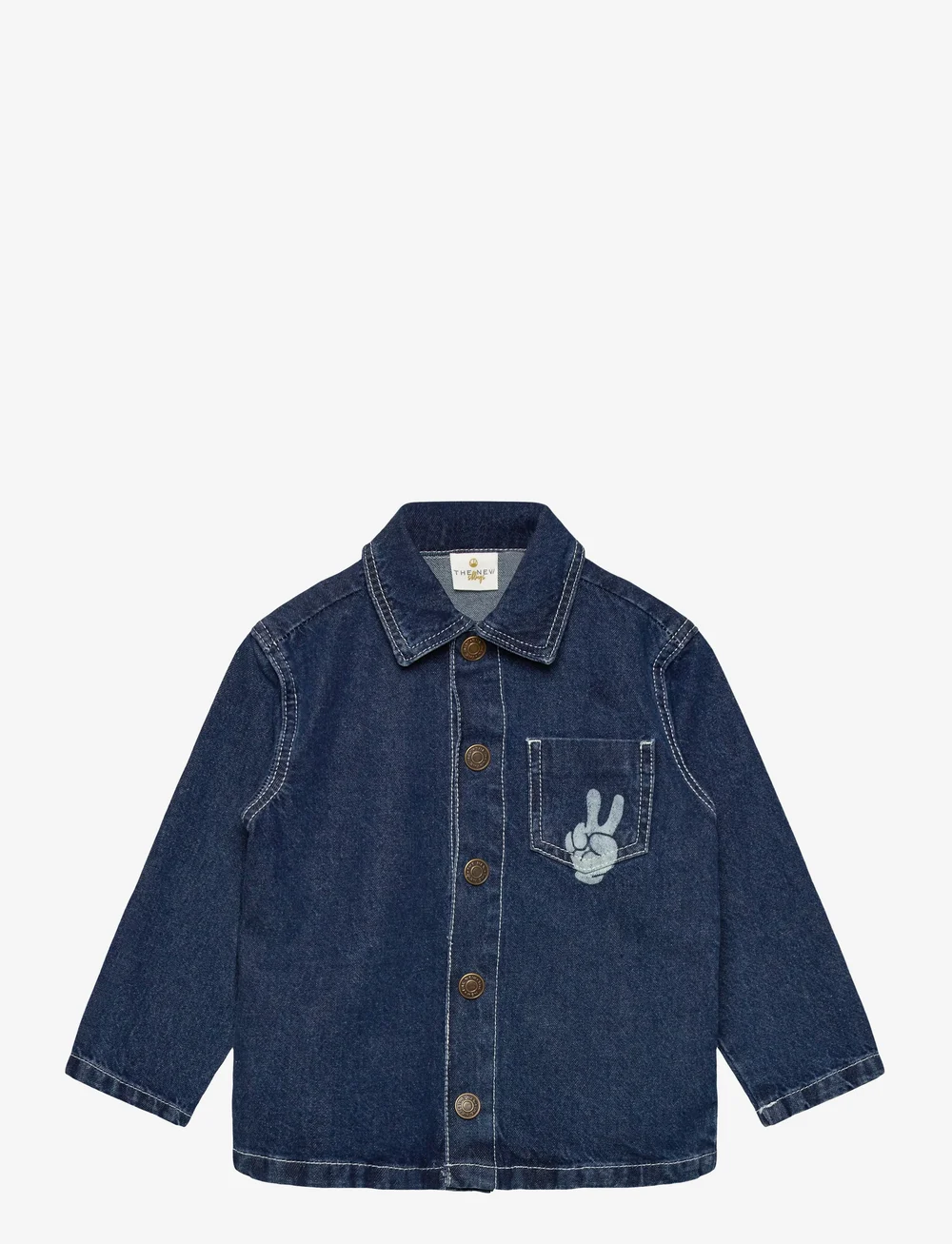 The New - TNSTParker OS Denim Overshirt - jeansjackor - blue denim - 0