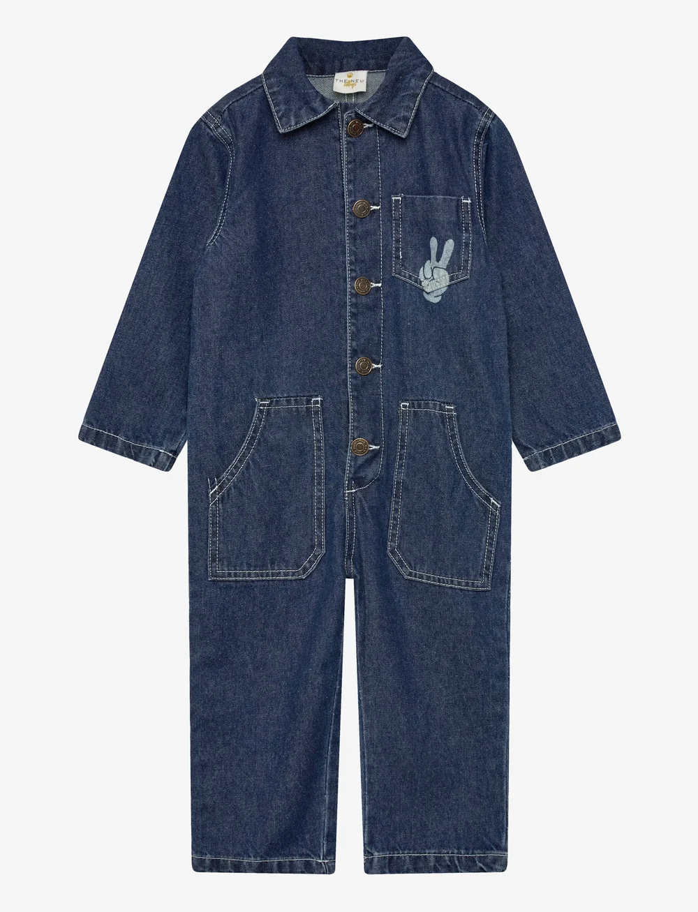 The New - TNSTParker Denim Boilersuit - byxdress - blue denim - 0