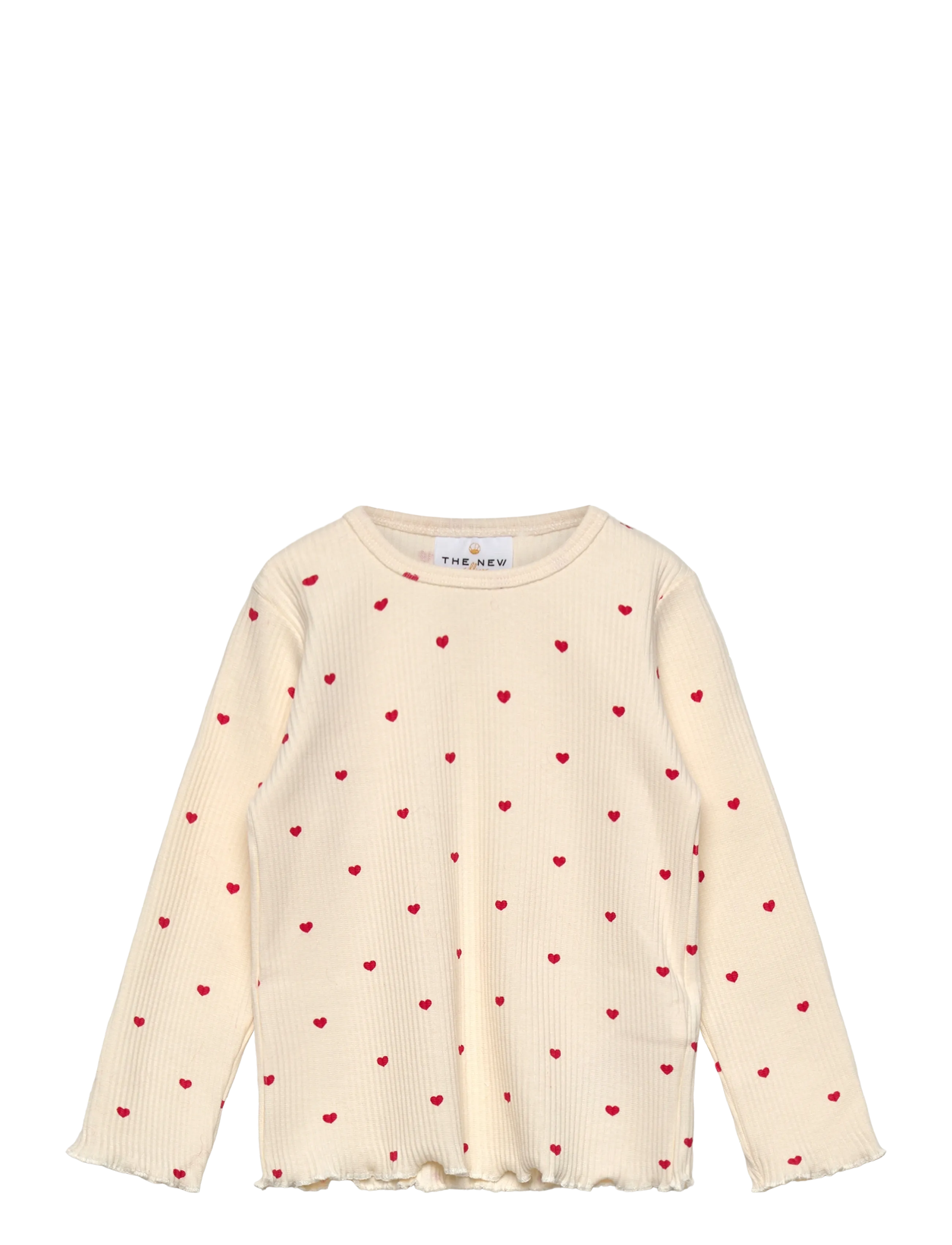 The New - TNSTRhea L_S Rib Tee - gardenia aop - 1