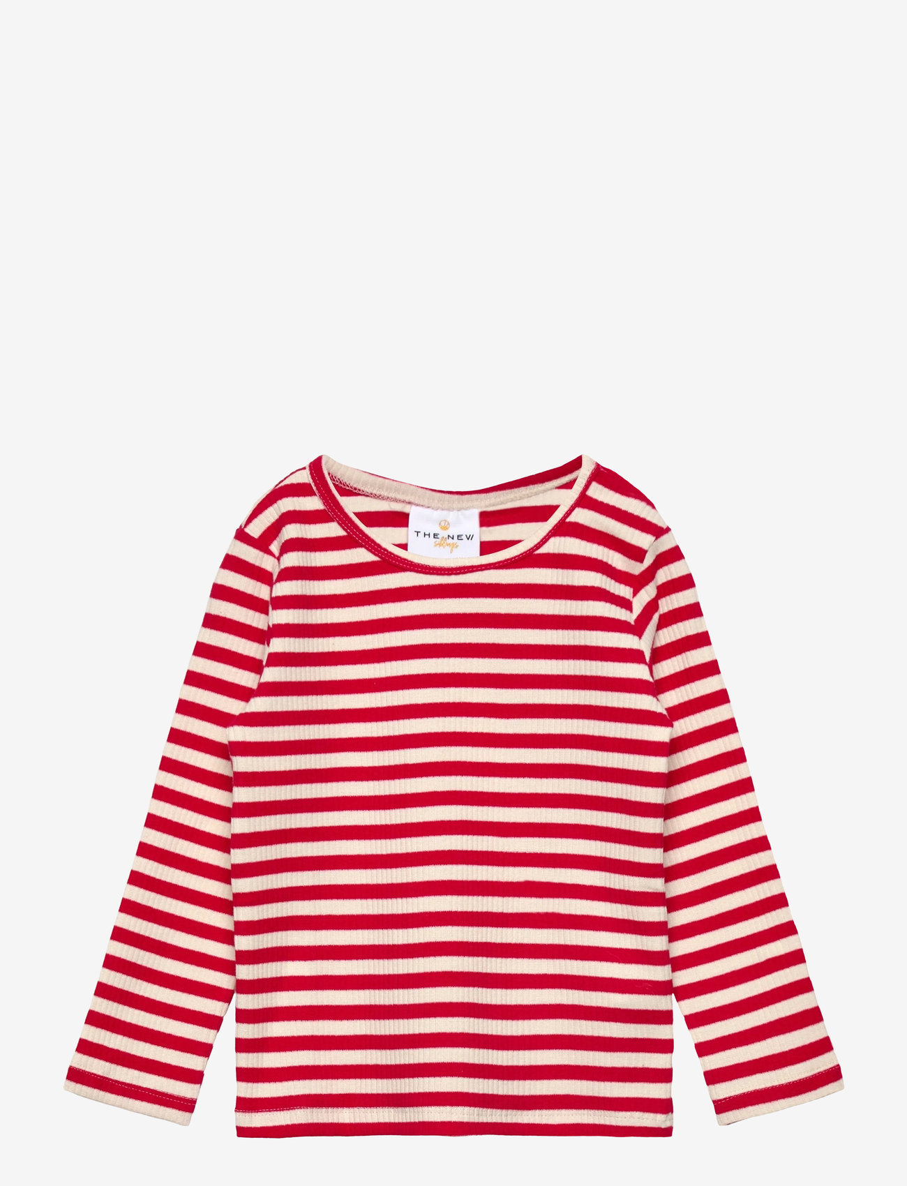 The New - TNSTFro L_S Rib Tee - ski patrol striped - 0