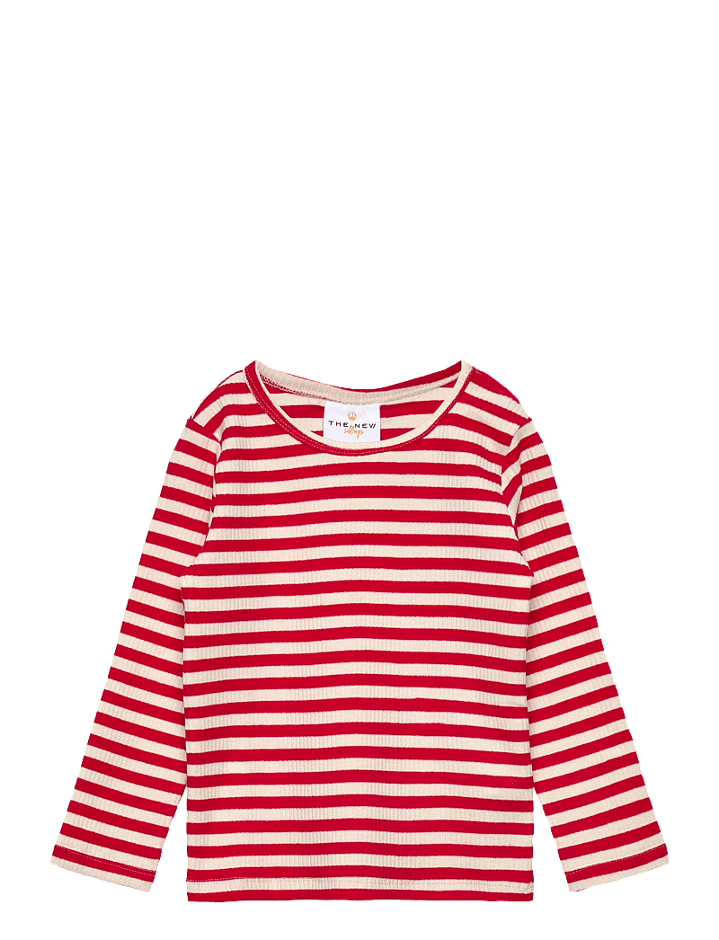 The New - TNSTFro L_S Rib Tee - ski patrol striped - 0