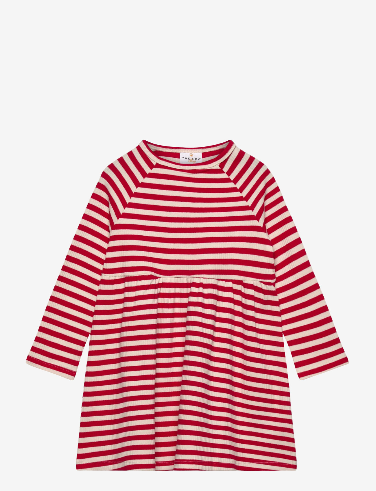 The New - TNSTFro L_S Loose Rib Dress - långärmade vardagsklänningar - ski patrol striped - 0