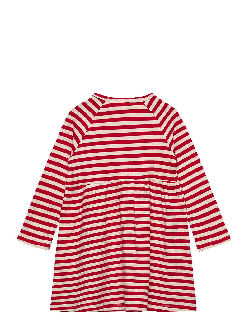 The New - TNSTFro L_S Loose Rib Dress - langærmede hverdagskjoler - ski patrol striped - 1