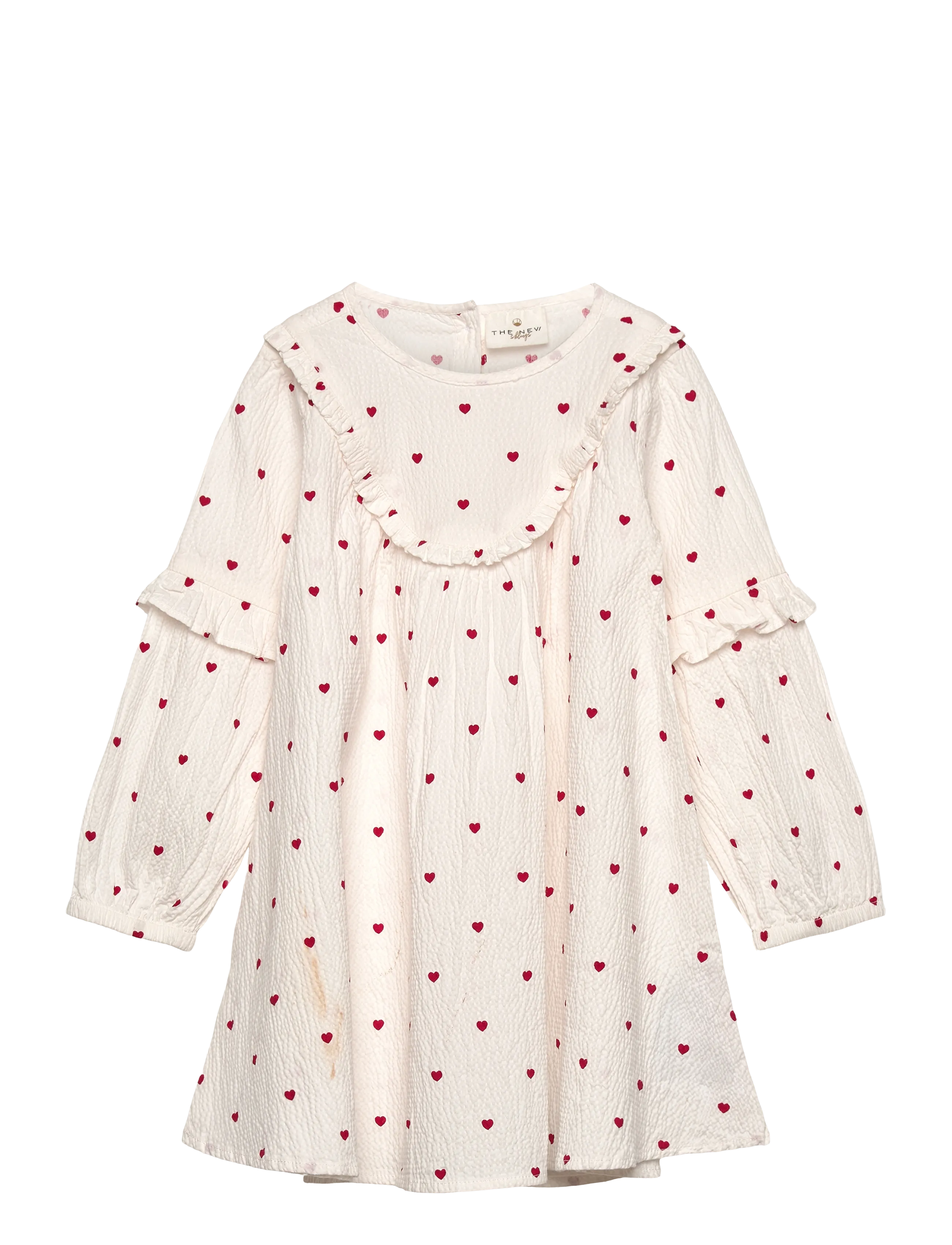 The New - TNSTRaven L_S Dress - langermede hverdagskjoler - gardenia aop - 0