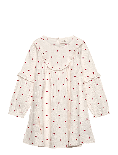 The New TNSTRaven L_S Dress - Klänningar & Kjolar - GARDENIA AOP / cream