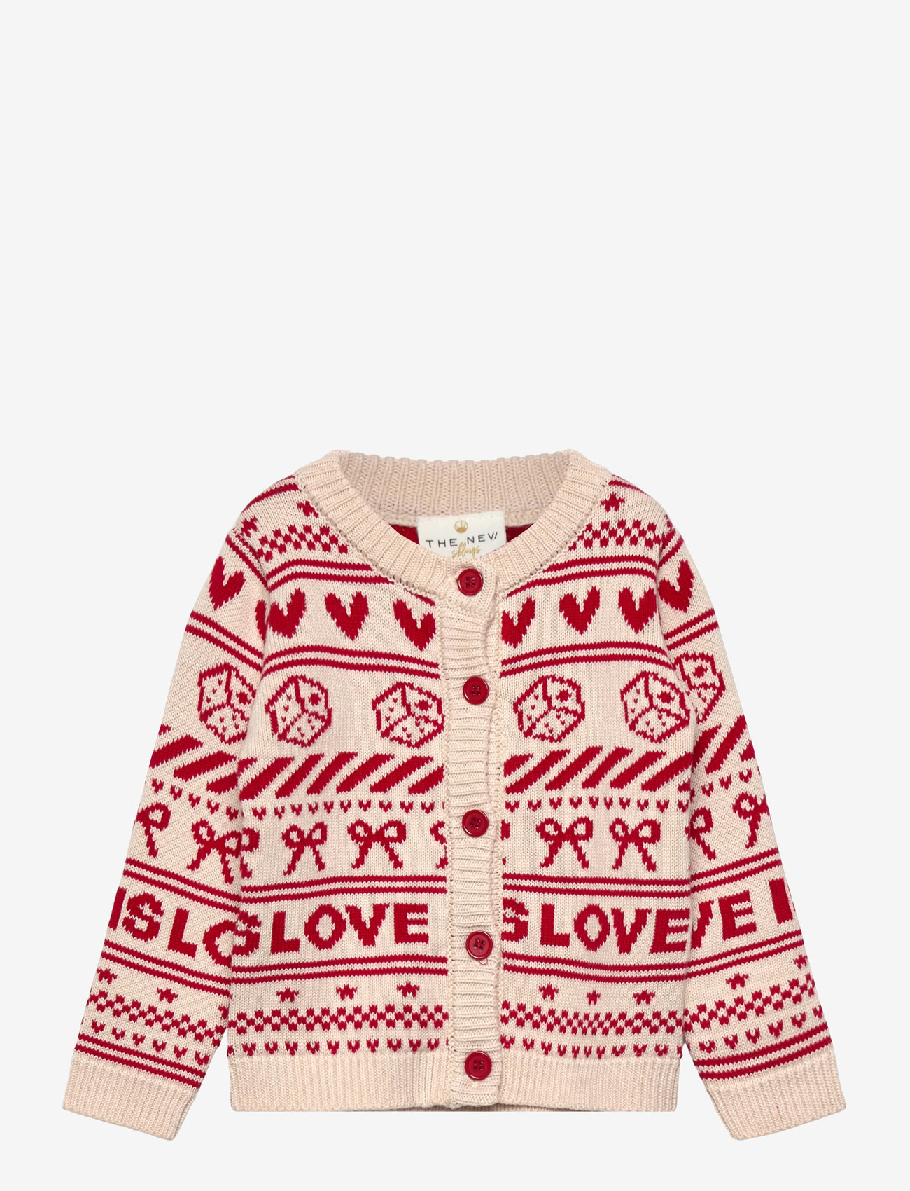 The New - TNSTRegina Jacquard Cardigan - cardigans - gardenia aop - 1