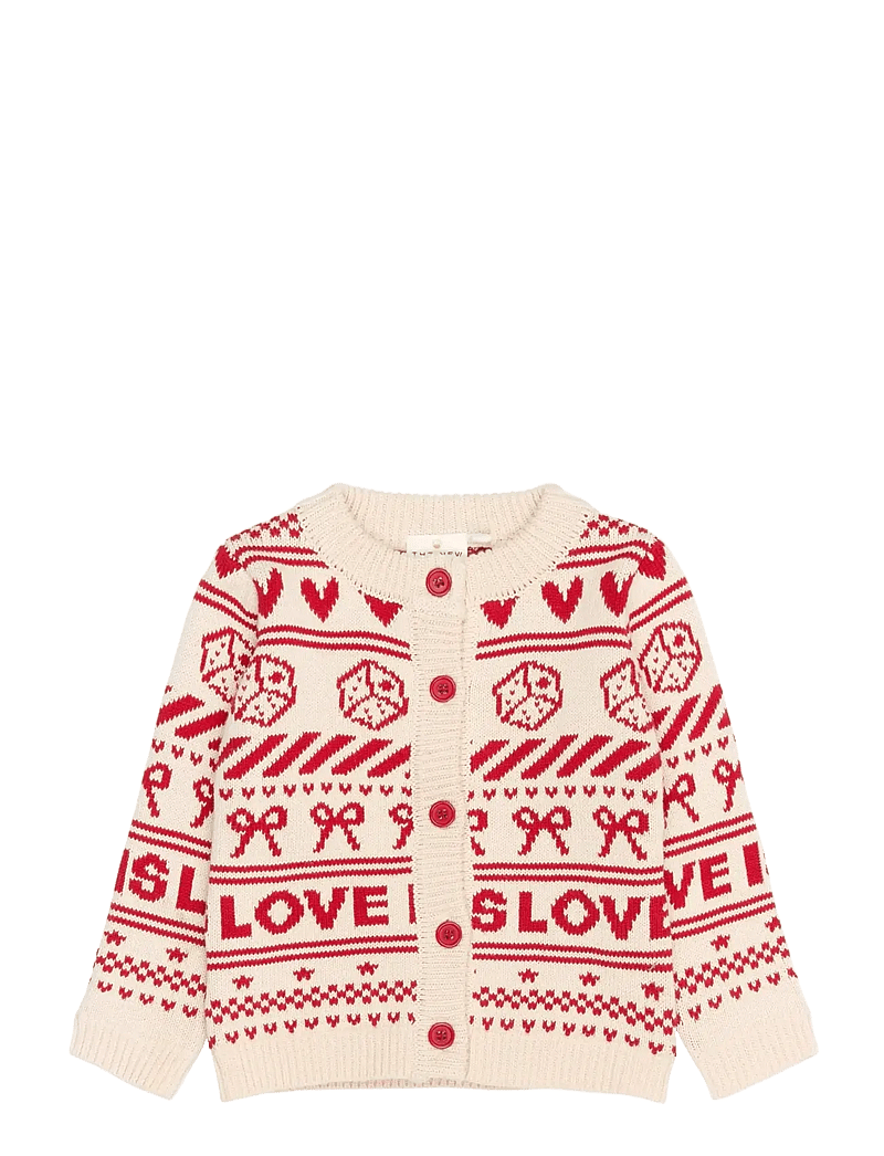 The New - TNSTRegina Jacquard Cardigan - kardiganid - gardenia aop - 1