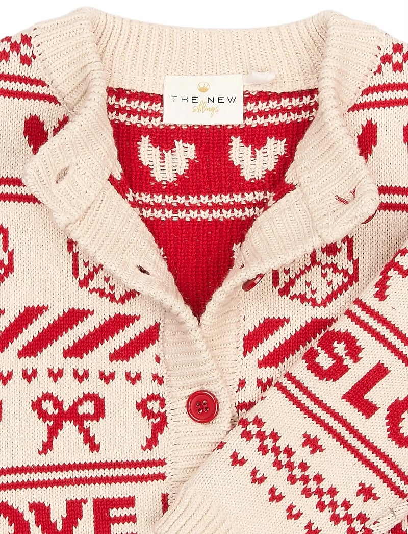 The New - TNSTRegina Jacquard Cardigan - kardiganid - gardenia aop - 3