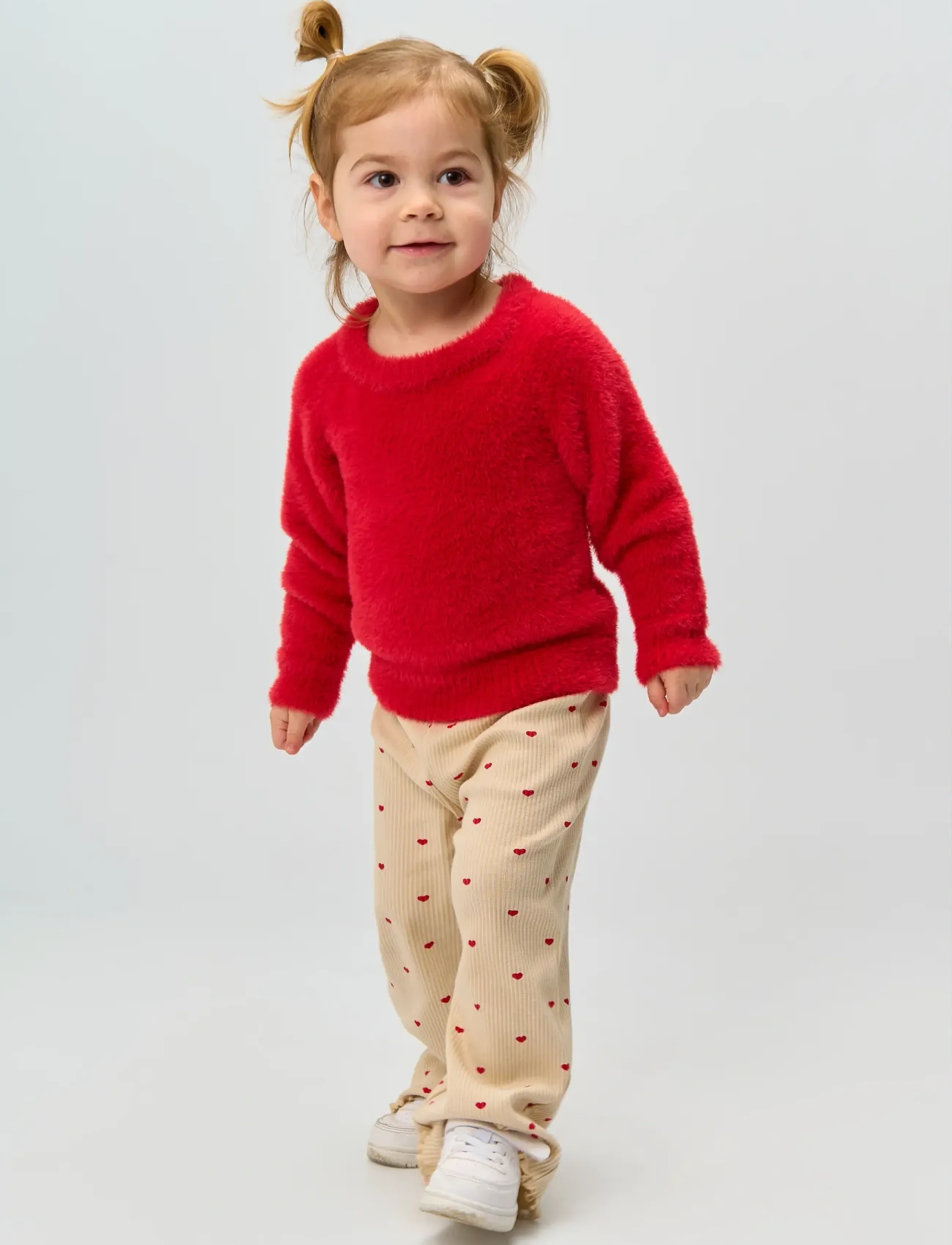 The New Tnstrana Knit Pullover, 104, Red, Strik > Pullovere, Børn