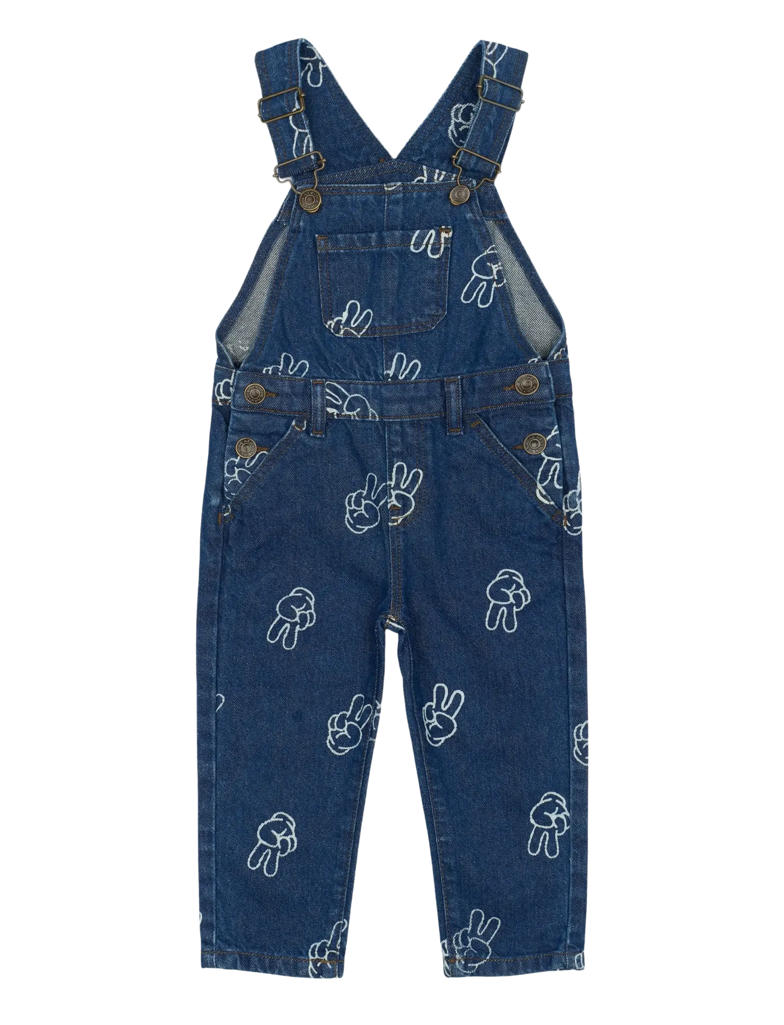 The New TNSTProsper Denim Dungarees - Overalls - MEDIUM BLUE DENIM AOP / blue