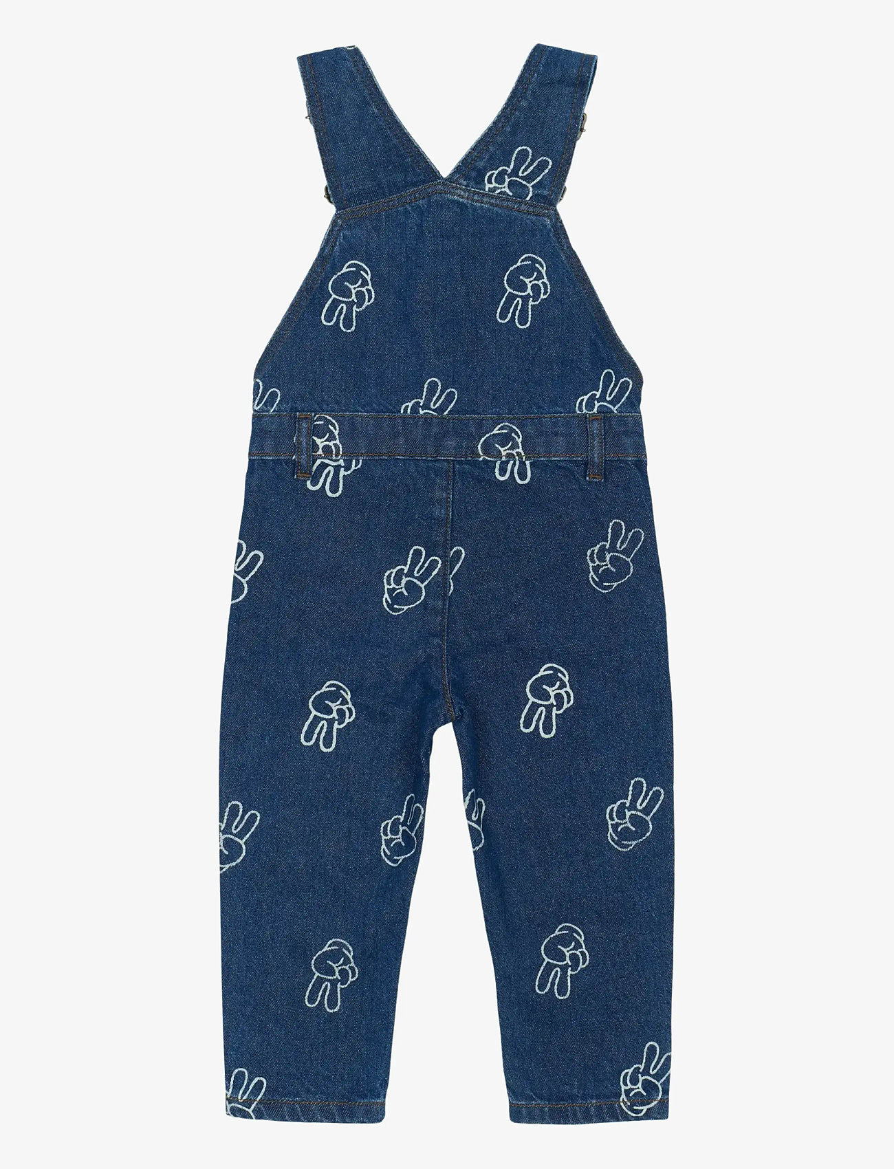 The New - TNSTProsper Denim Dungarees - hängselbyxor - medium blue denim aop - 1