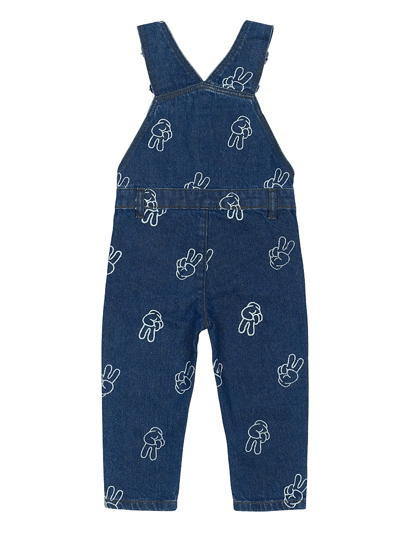 The New - TNSTProsper Denim Dungarees - hängselbyxor - medium blue denim aop - 1