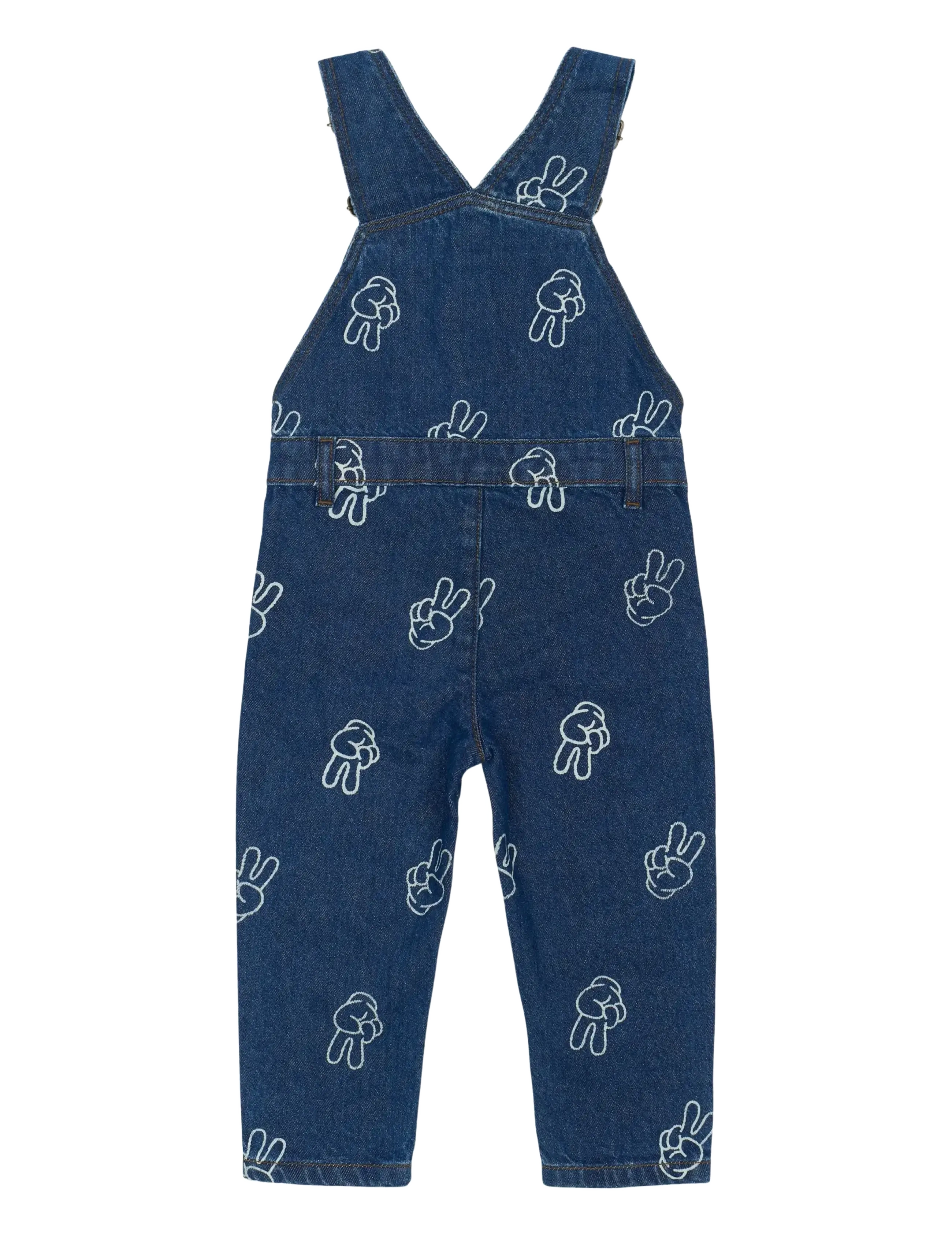 The New - TNSTProsper Denim Dungarees - medium blue denim aop - 1