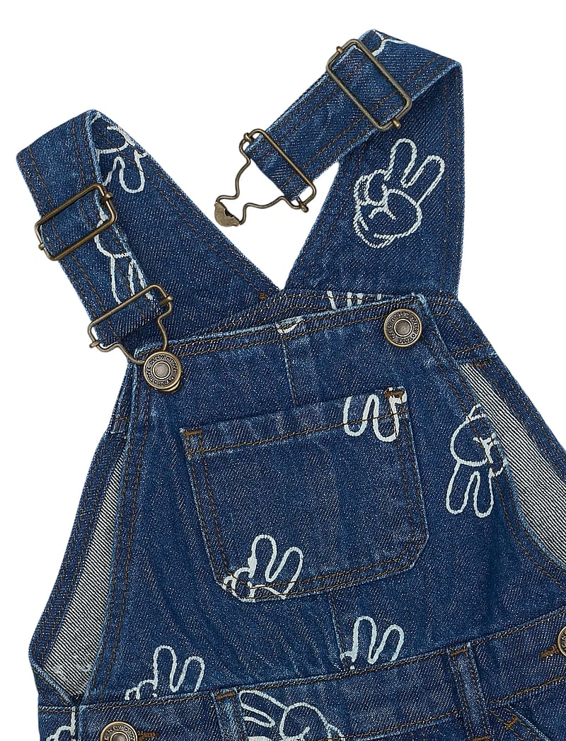 The New - TNSTProsper Denim Dungarees - hängselbyxor - medium blue denim aop - 2