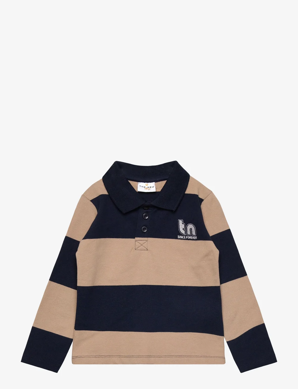 The New - TNSTRinon L_S Pique Polo - langärmelig poloshirt - navy blazer striped - 0