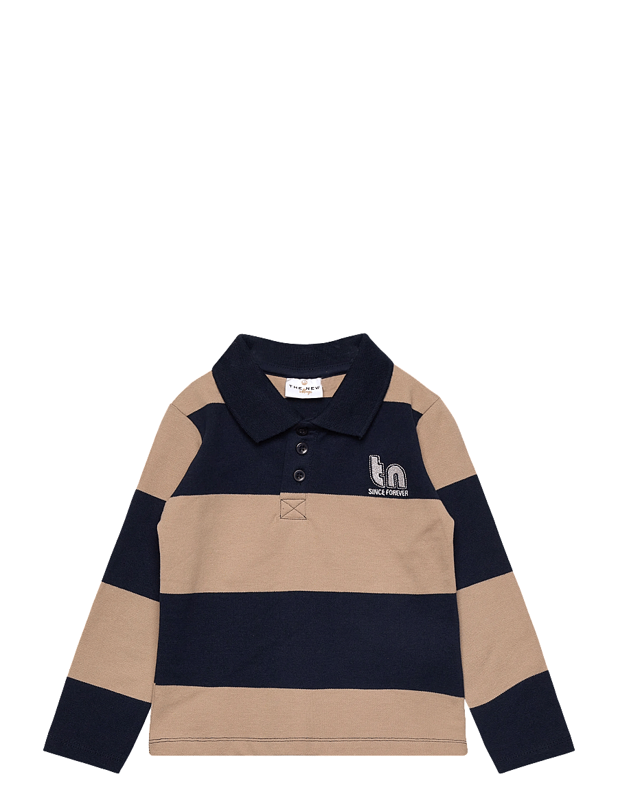 The New - TNSTRinon L_S Pique Polo - pitkähihaiset pikeepaidat - navy blazer striped - 1