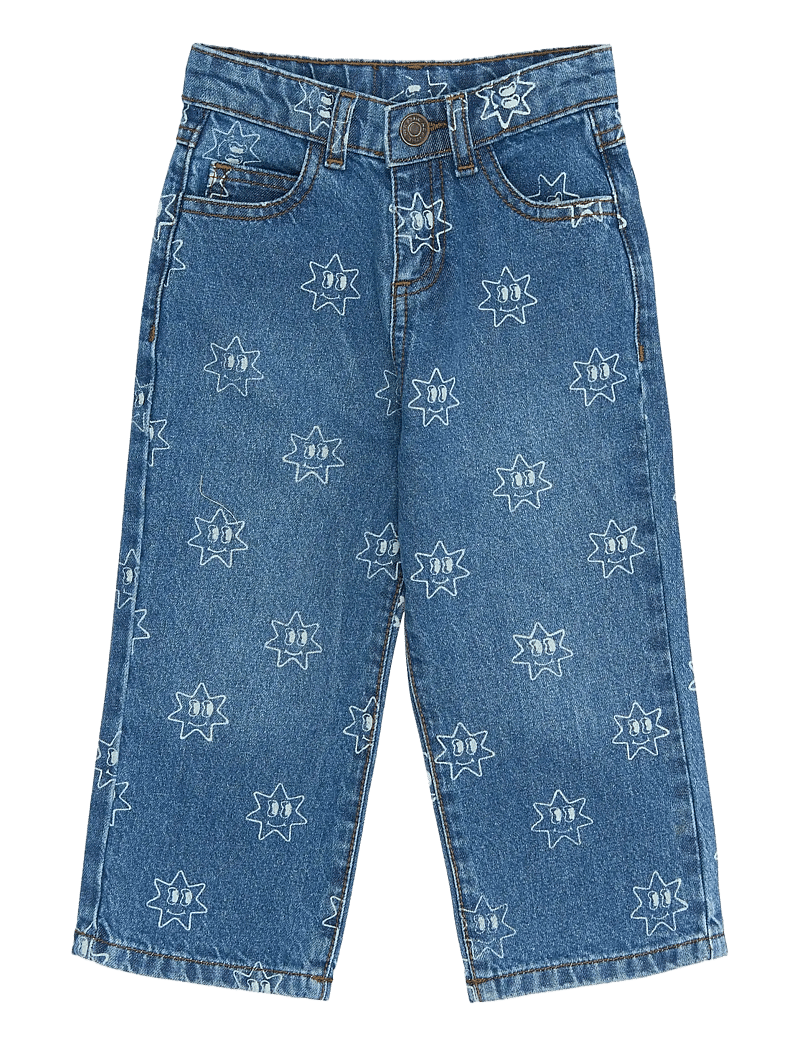 The New - TNSTRipley Wide Jeans - vida jeans - medium blue denim aop - 1