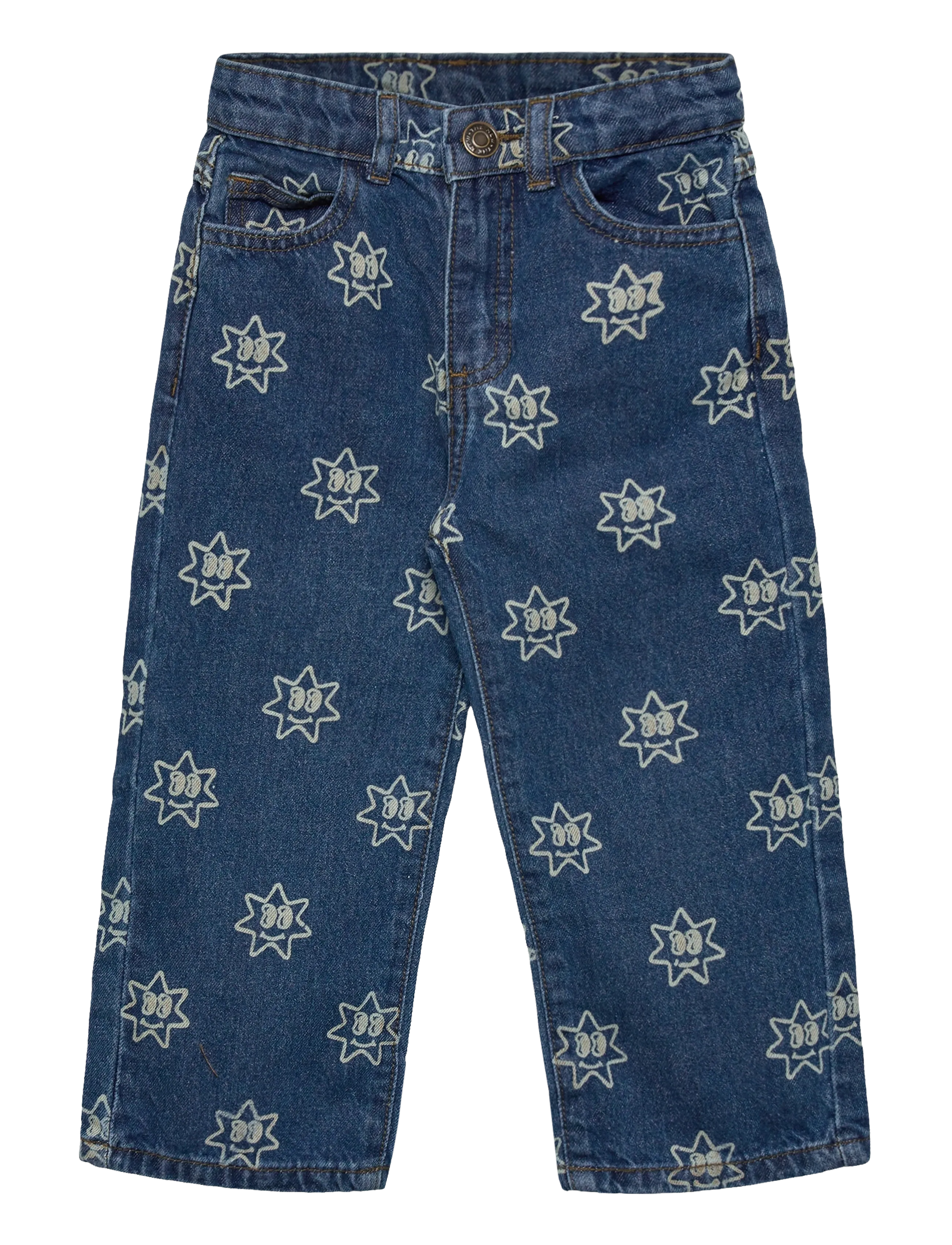 TNSTRipley Wide Jeans - MEDIUM BLUE DENIM AOP