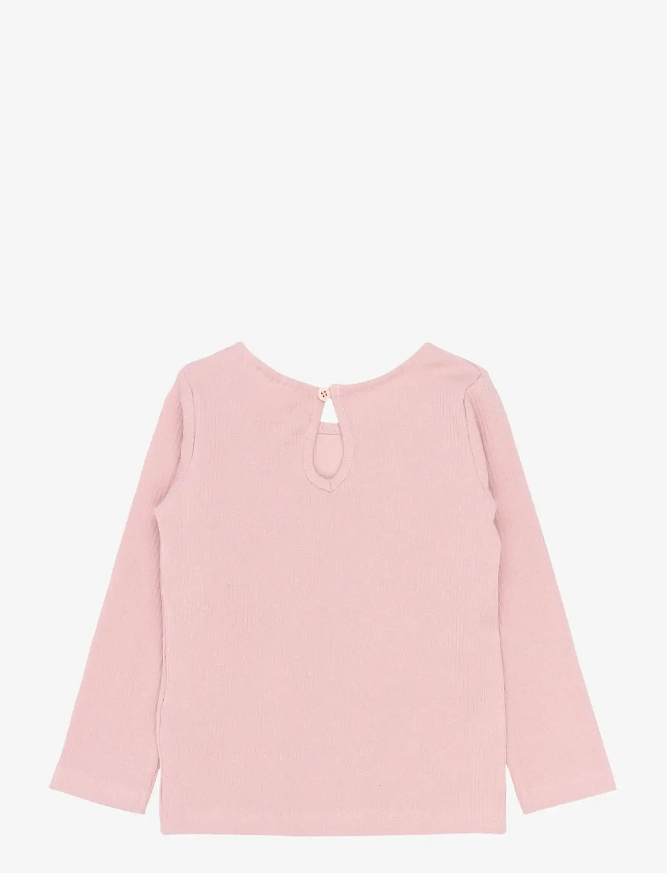 The New - TNSTSigne L_S Rib Tee - långärmade t-shirts - silver pink - 1