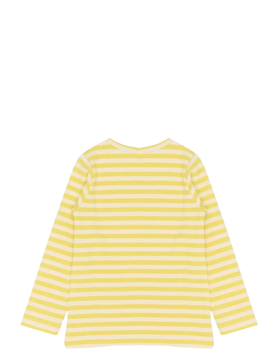 The New - TNSTFro L_S Rib Tee - langärmelig - dusky citron striped - 2
